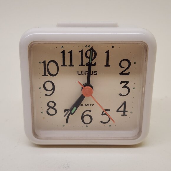 Vintage 1980s Lorus Mini Travel Alarm Clock / Battery Operated / Works Great - Picture 1 of 5
